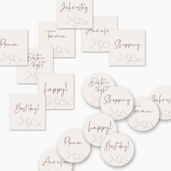 DIY Sticker-Set für Planer & Kalender “neutral” – Bild 5