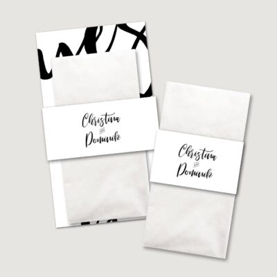 Freudentränen Taschentücher Banderolen & Karten “Lettering”