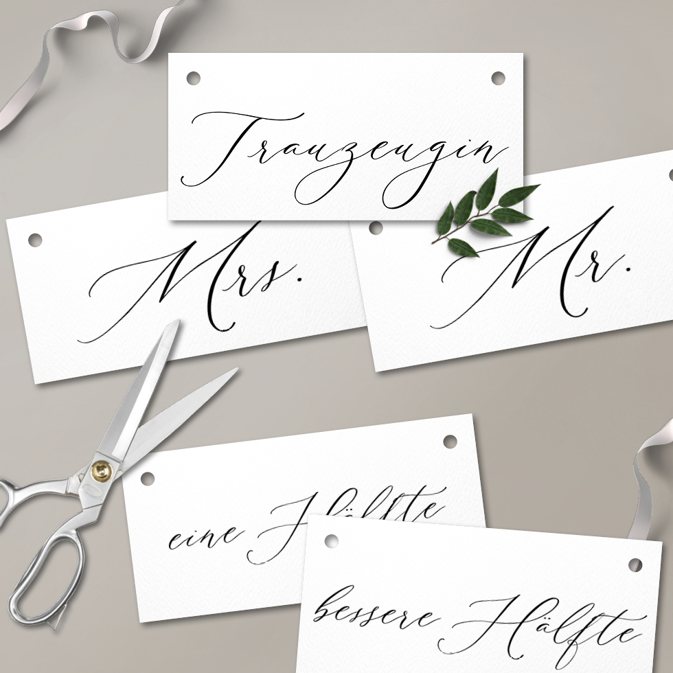 Individuelle Stuhlschilder Hochzeit gestalten Individuelle Stuhlschilder Hochzeit gestalten