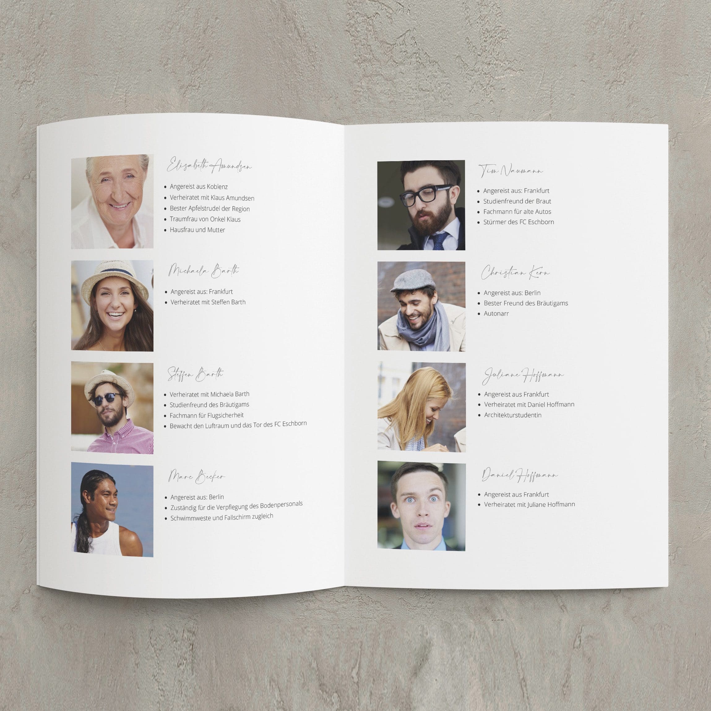 Who-is-who_17-18 Hochzeitsprogramm: 31 Unterhaltung Ideen für eure Hochzeit