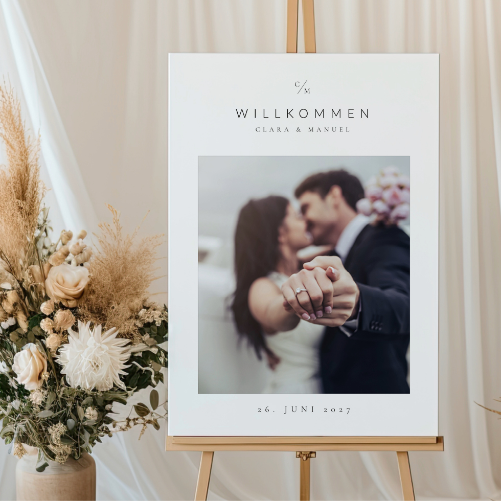 Hochzeitsschild Foto Willkommen Hochzeitsschild Foto Willkommen