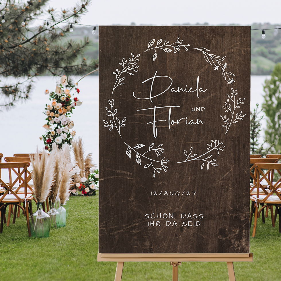 Holzschild Hochzeit Holzschild Hochzeit