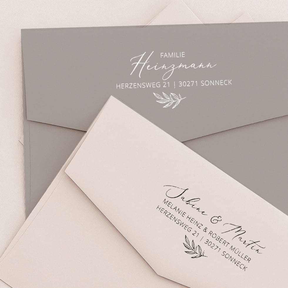 Adressstempel Kalligraphie Adressstempel Kalligraphie