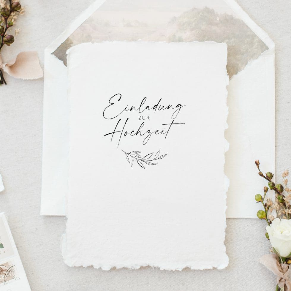 Individuelle Hochzeitseinladung Individuelle Hochzeitseinladung