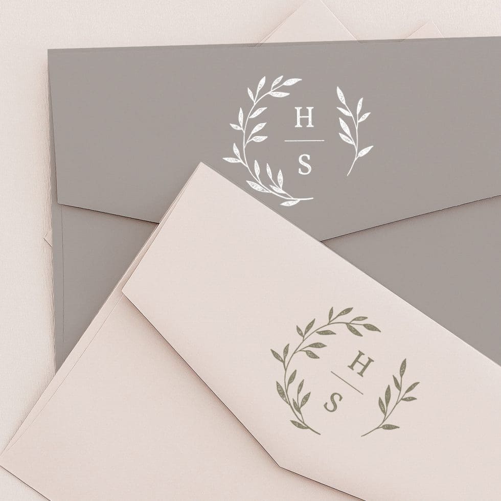 Stempel Hochzeit Monogramm Stempel Hochzeit Monogramm