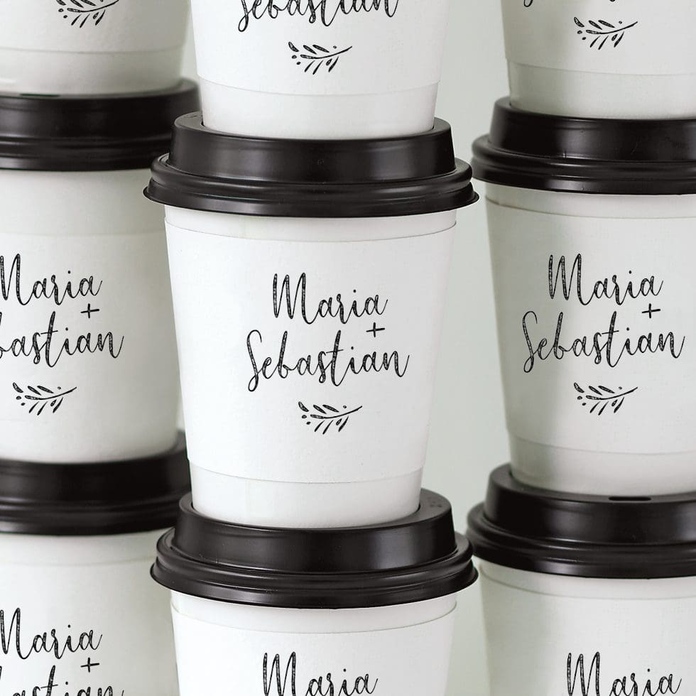 Becher bestempeln Becher bestempeln