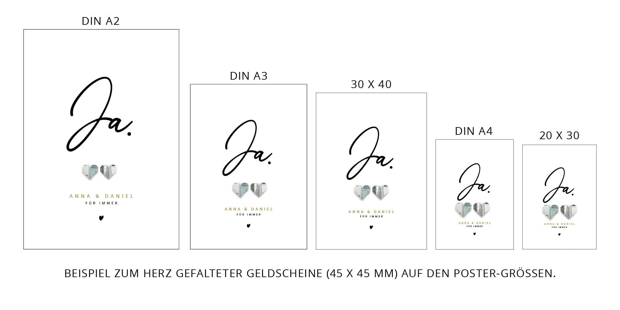 Geldgeschenk-Hochzeitsposter Geldgeschenk Hochzeitsposter