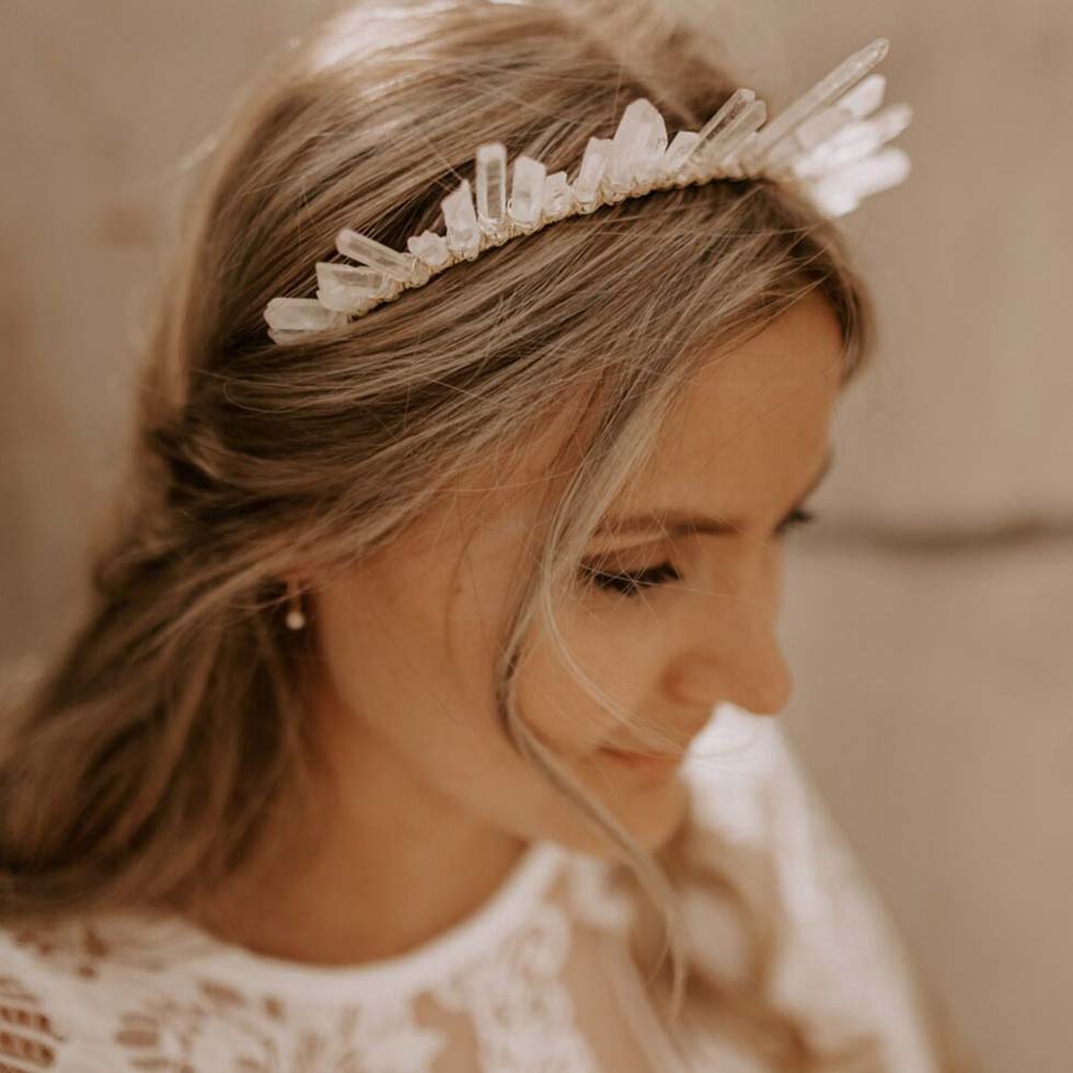 Diadem-Hochzeit-Boho-2 Diadem Hochzeit Kristalle