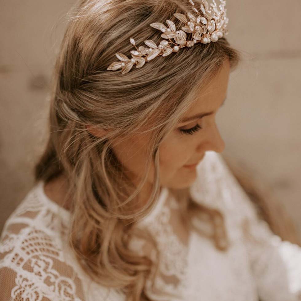 Diadem-Hochzeit-Boho Diadem Hochzeit Boho
