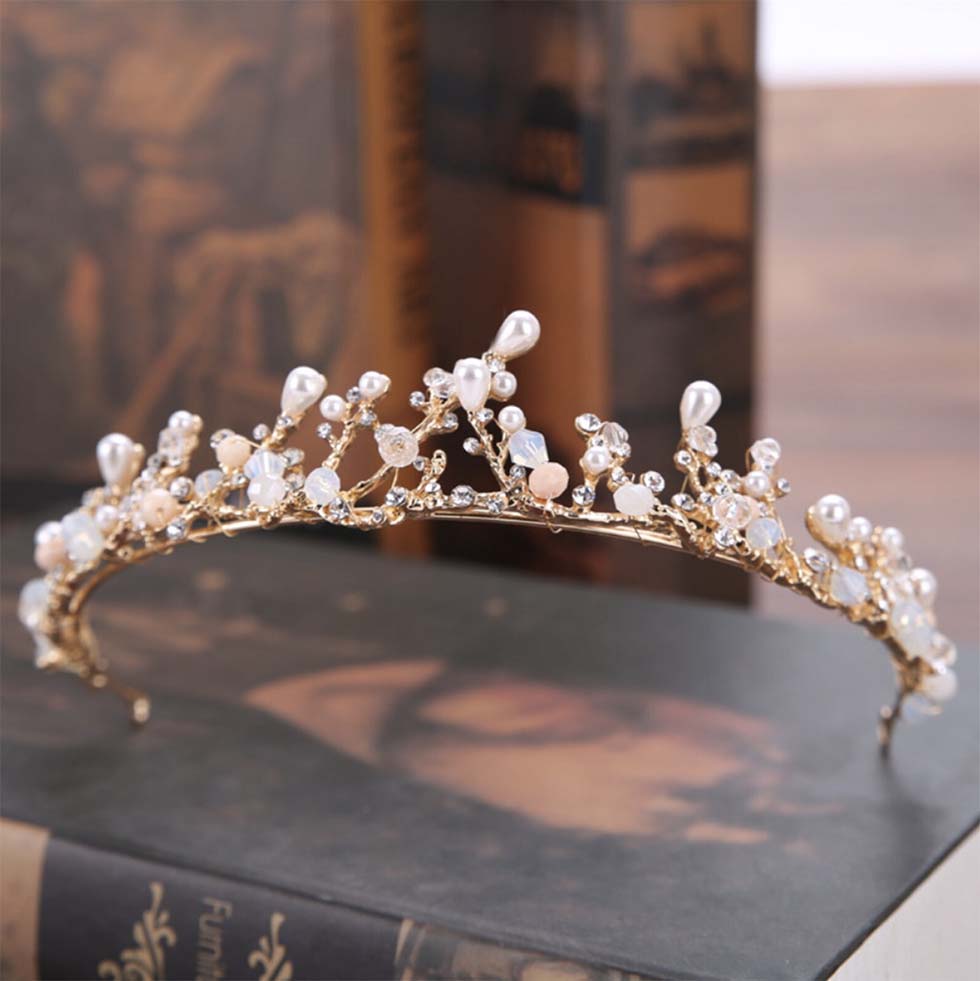 Diadem-Swarovski-Perlen Diadem Vintage