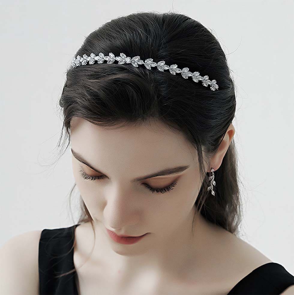 Haarreif-Swarovski-6 Haarband Braut