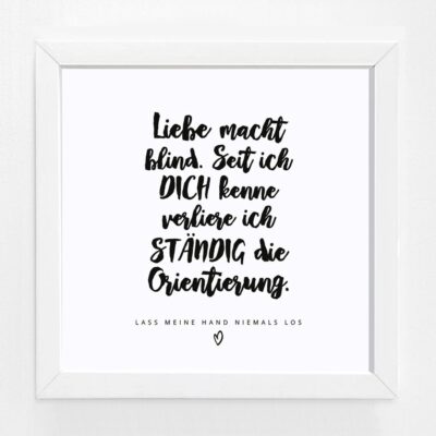 Bildgeschenk Hochzeit Rahmen weiß