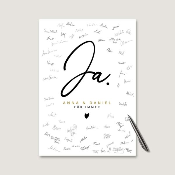 Gästebuch Bild 'Ja. Handschrift' – Bild 2