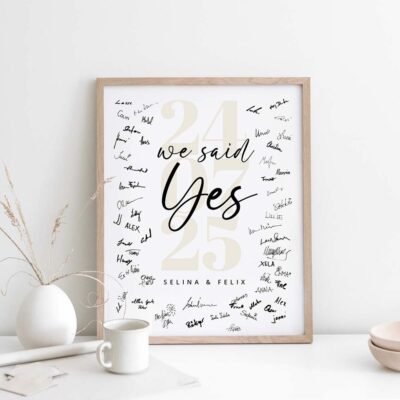 Gästebuch Bild We said yes