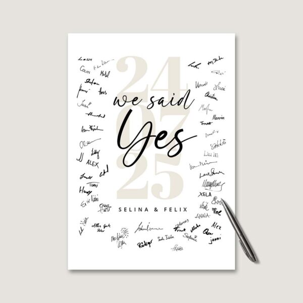 Gästebuch Bild 'Datum-we said yes' – Bild 2