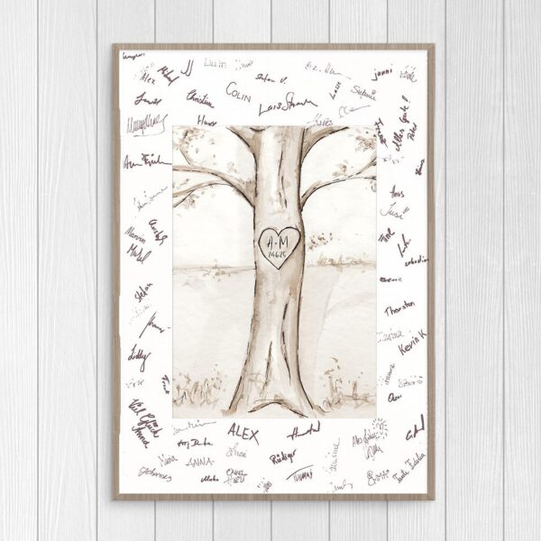 Gästebuch Baum Personalisiert