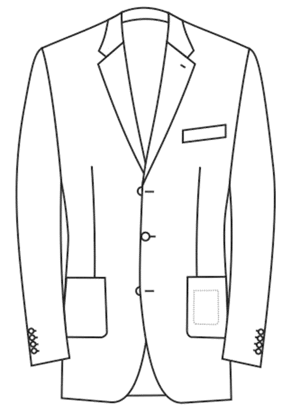 Anzug Passform Details