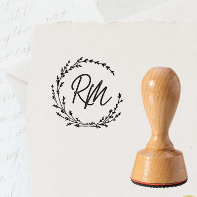 Stempel Hochzeit Boho Kranz