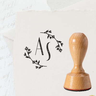Stempel Hochzeit elegant Initialen