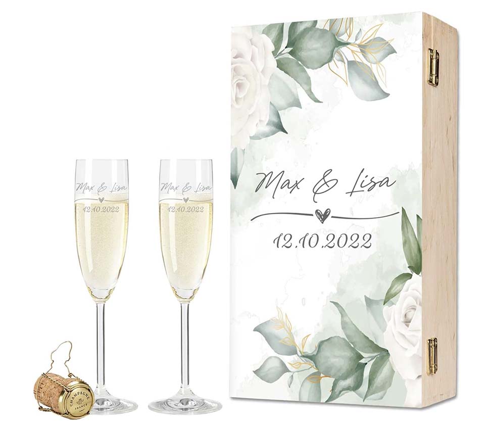 Sektglas Geschenk Hochzeit