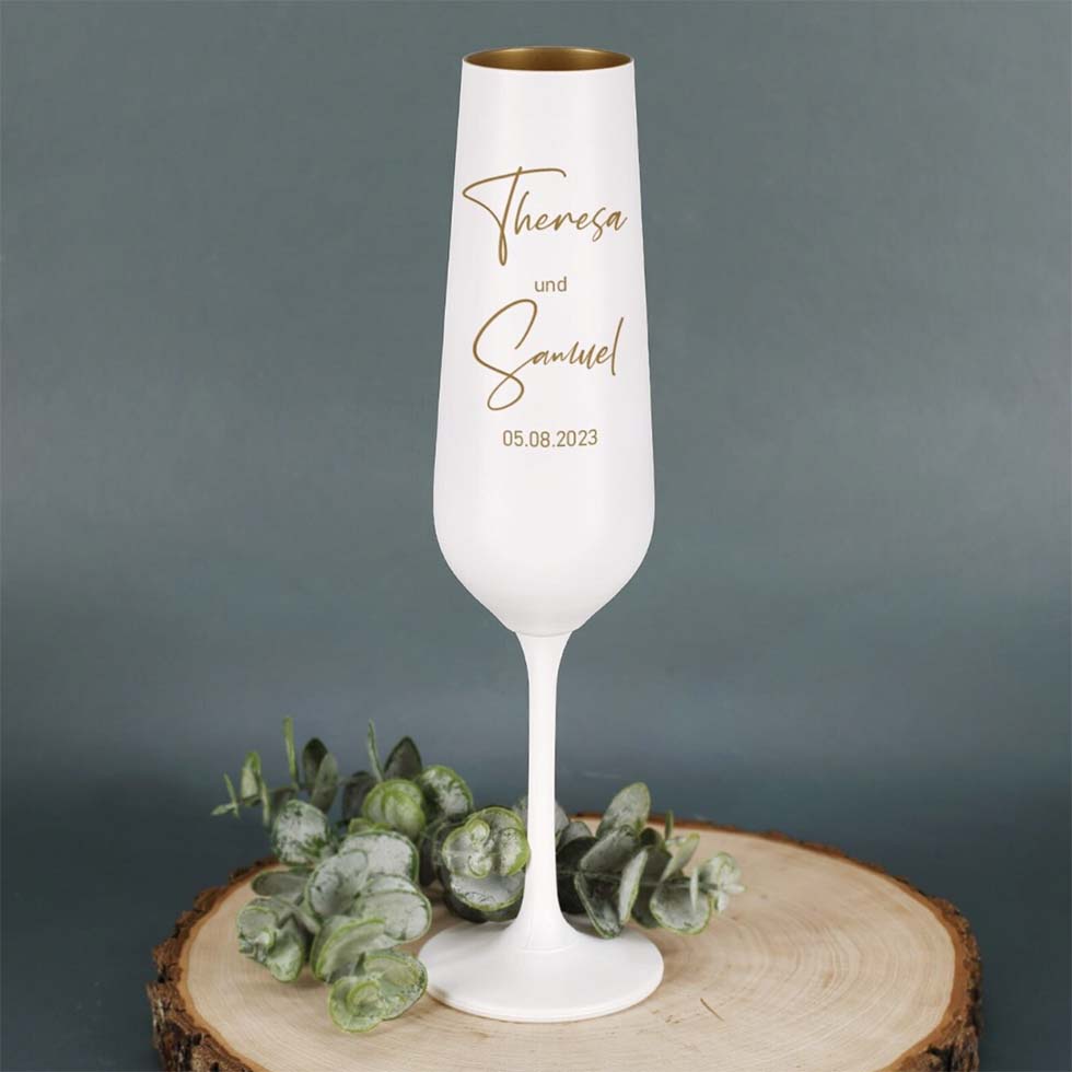 Sektglaeser-weiss-gold-2 Sektgläser Hochzeit Weiß