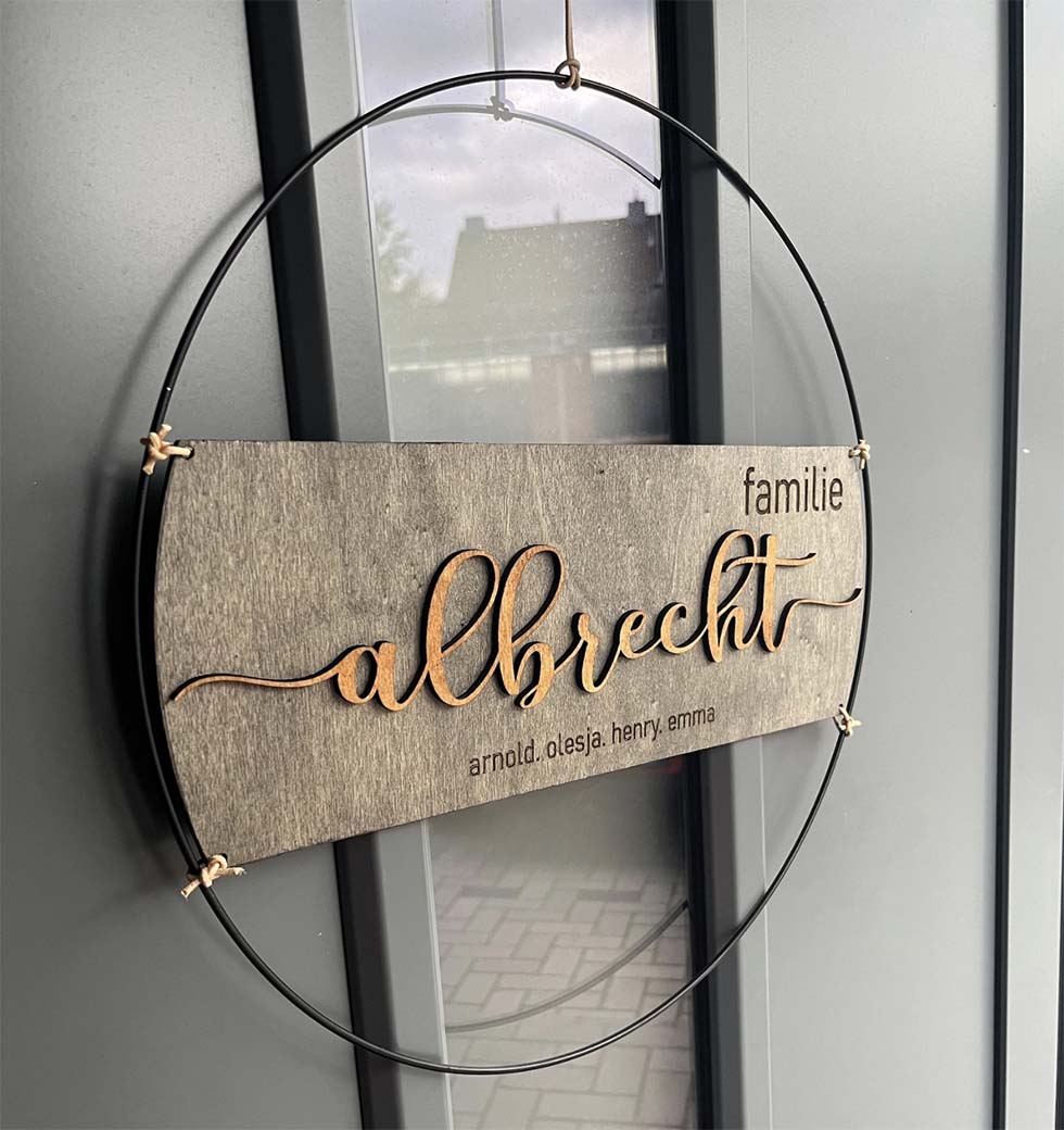 Türschild Hochzeit