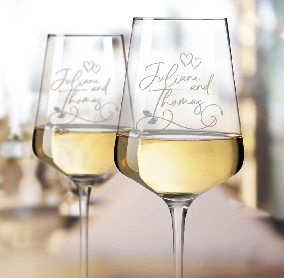 Weinglaeser-Hochzeitswein Weingläser Hochzeit