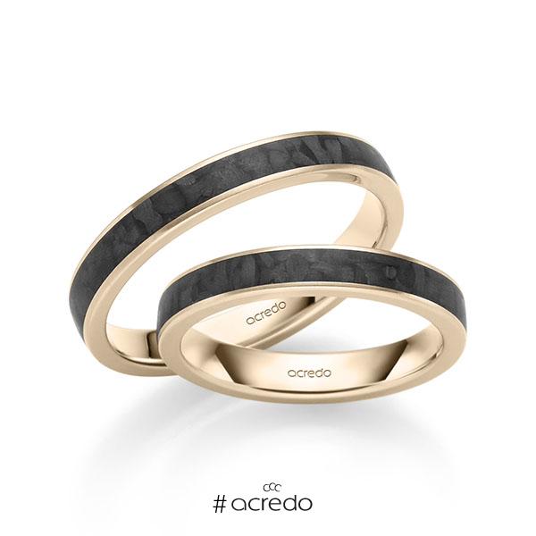Trauringe-Carbon-Gelbgold Trauringe Carbon Gelbgold