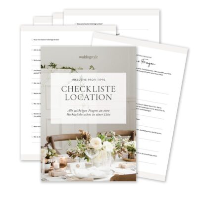 Hochzeitslocation Checkliste
