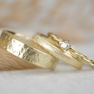 Trauringe Vintage modern Gelbgold