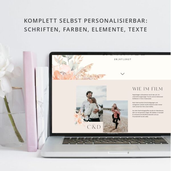Hochzeitswebseite selbst gestalten