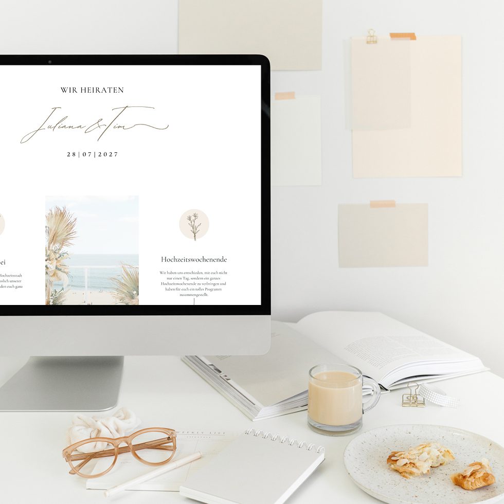 Hochzeitshomepage-gestalten3 Hochzeitswebsite individuell erstellen: Beispiele & Anleitung
