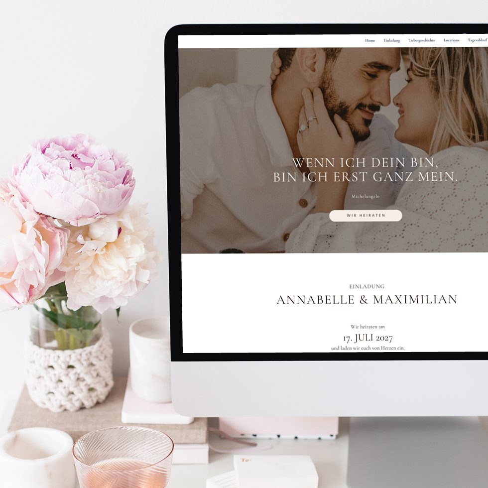 Hochzeitswebsite selbst gestalten Hochzeitswebsite selbst gestalten