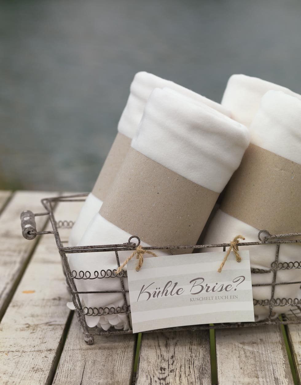Kuscheldecken Strandhochzeit Decken Gastgeschenke Strandhochzeit