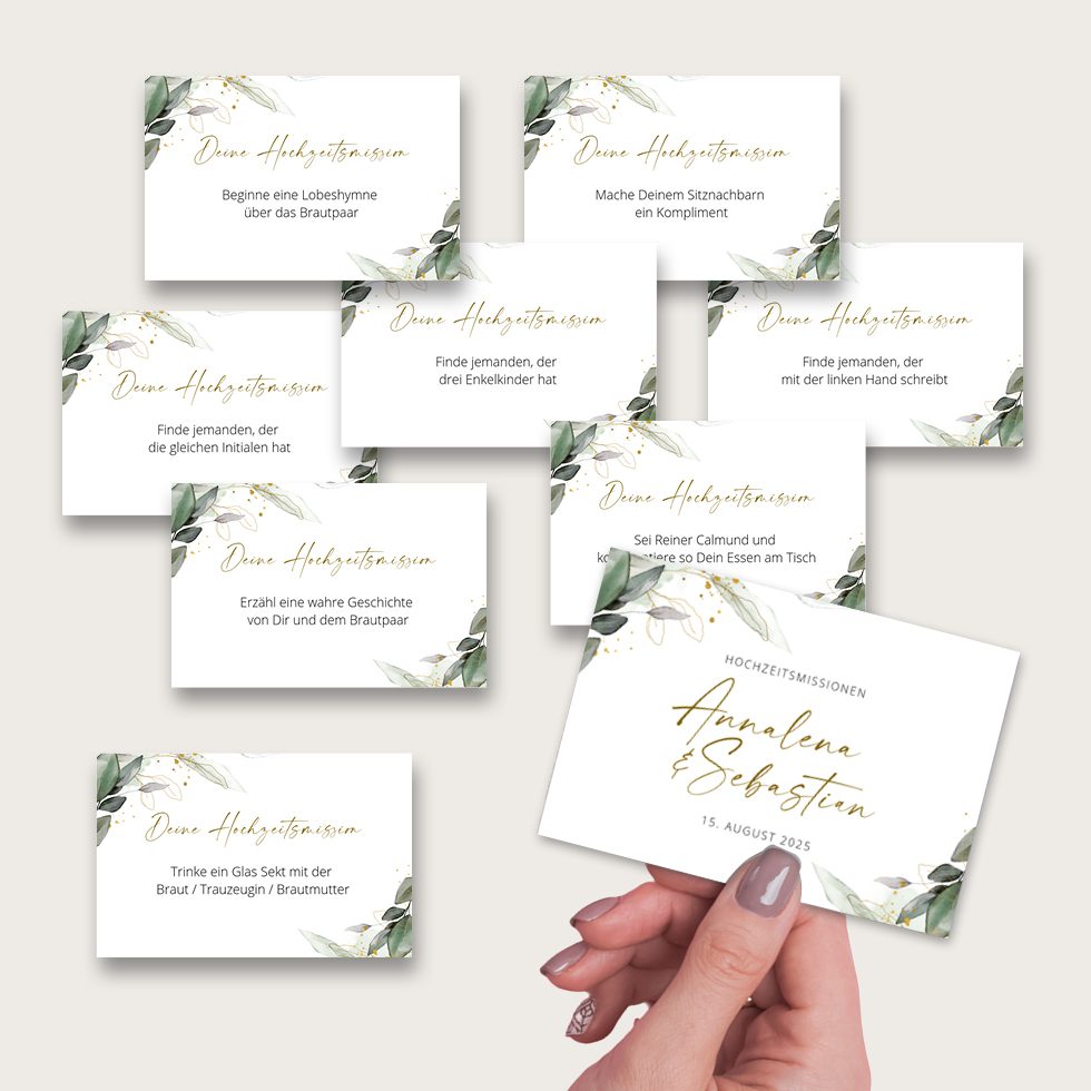 Aufgabenkarten Gäste Hochzeit Aufgabenkarten Gäste Hochzeit