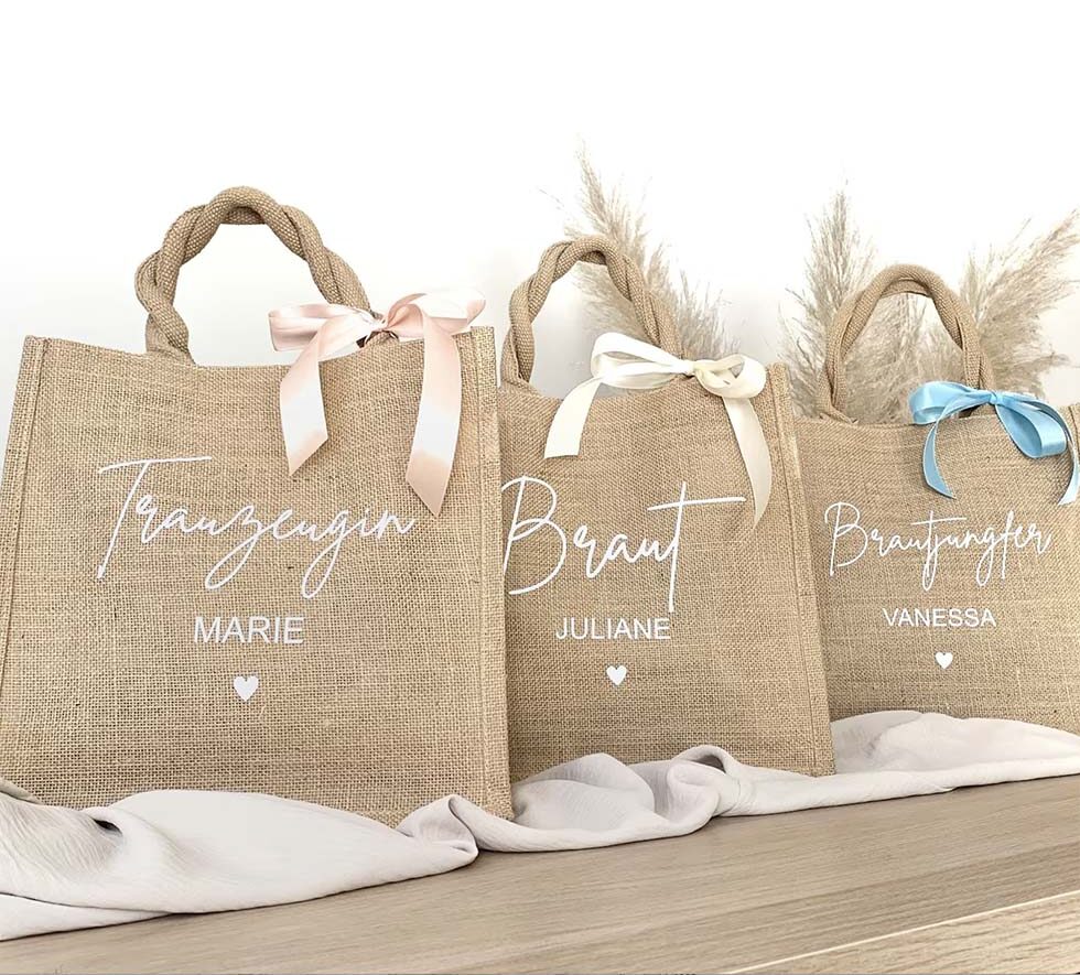 JGA Tasche Jute personalisiert JGA Tasche Jute personalisiert