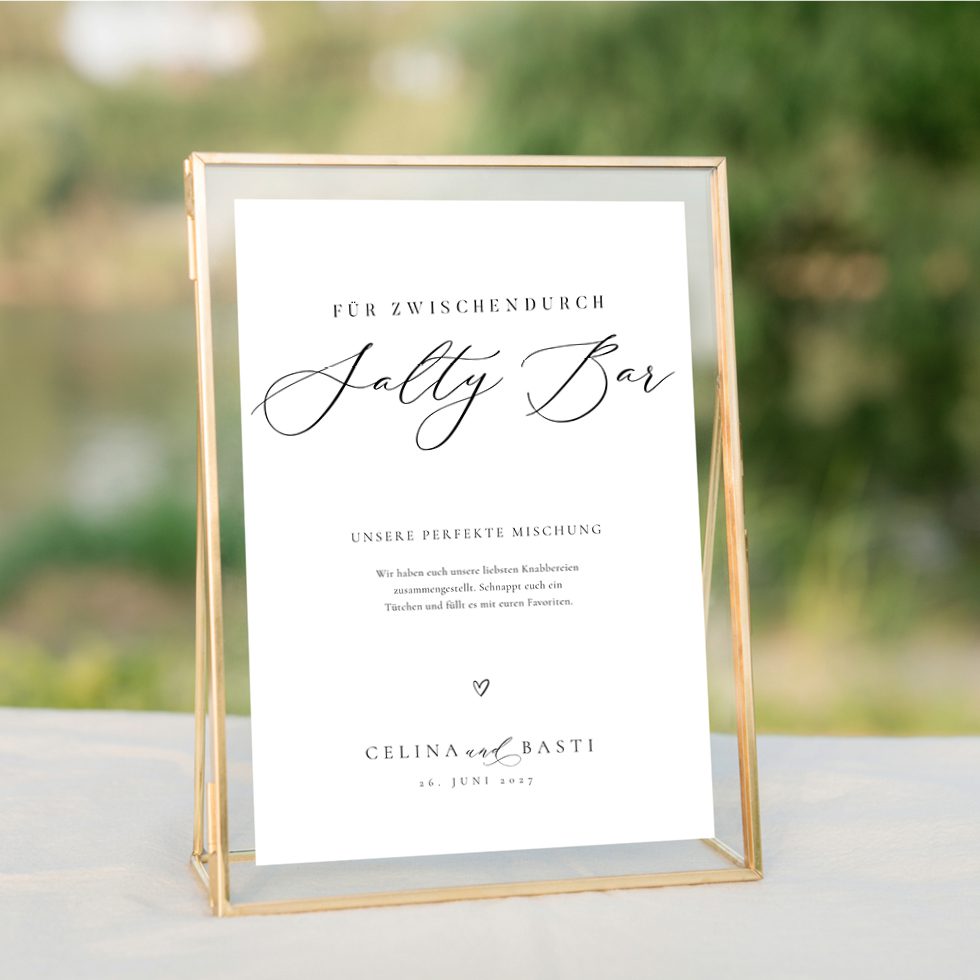 Salty Bar Schild Hochzeit elegant Salty Bar Schild Hochzeit elegant
