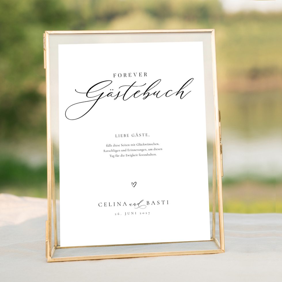 Gästebuch Schild Hochzeit elegant Gästebuch Schild Hochzeit elegant