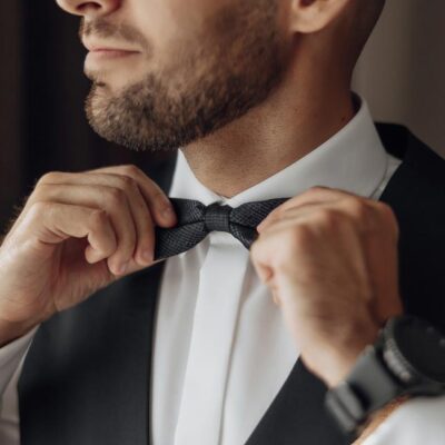 Hochzeitsanzug Herren Fliege Weste