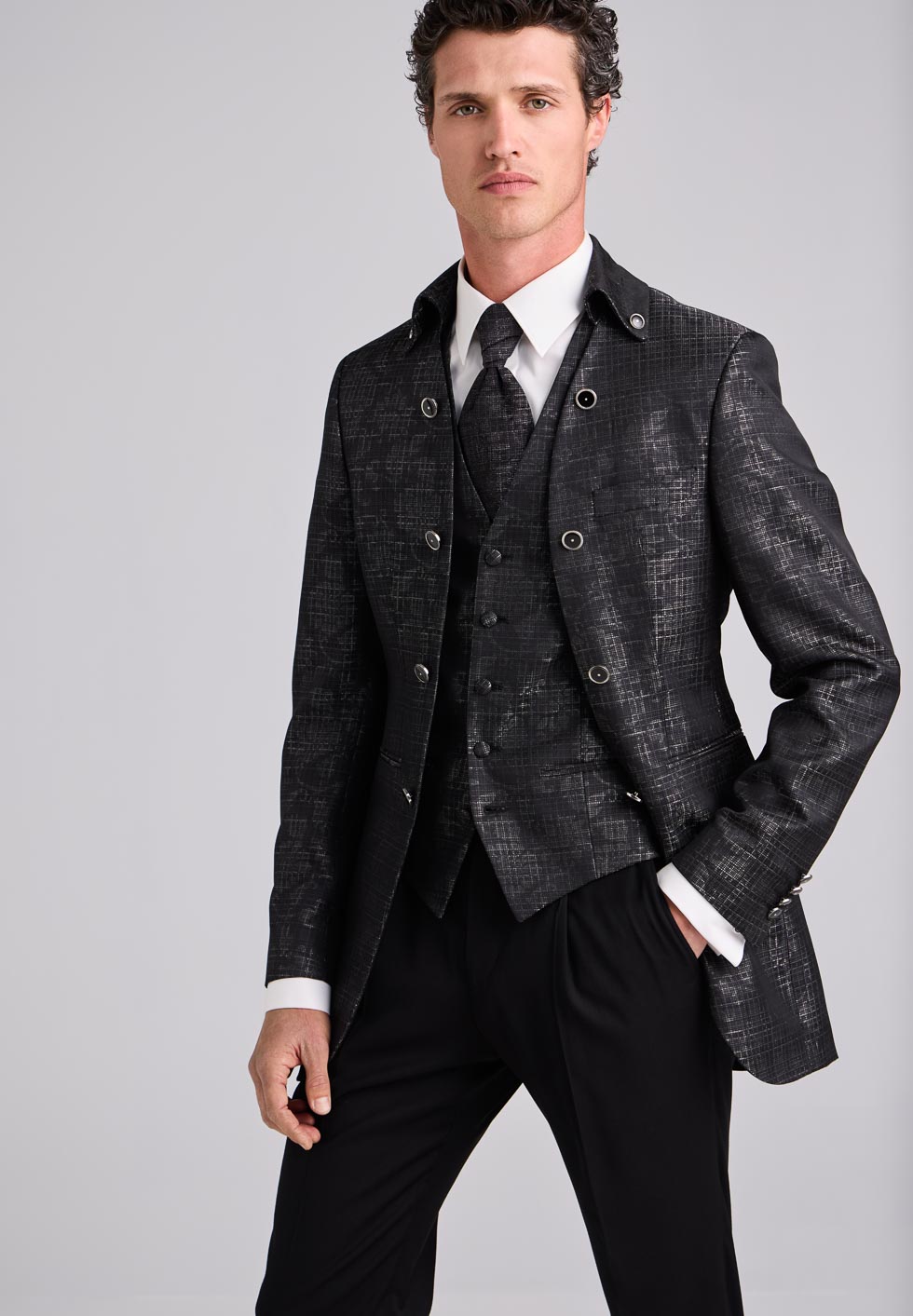 Maßanzug Hochzeit Schwarz elegant