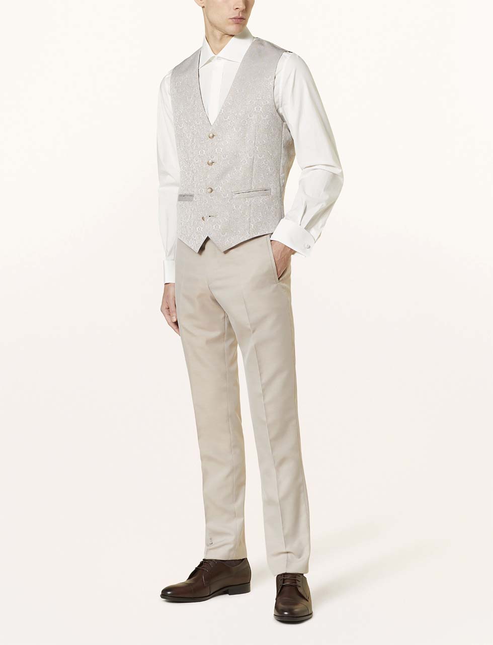Hochzeitsweste elegant beige