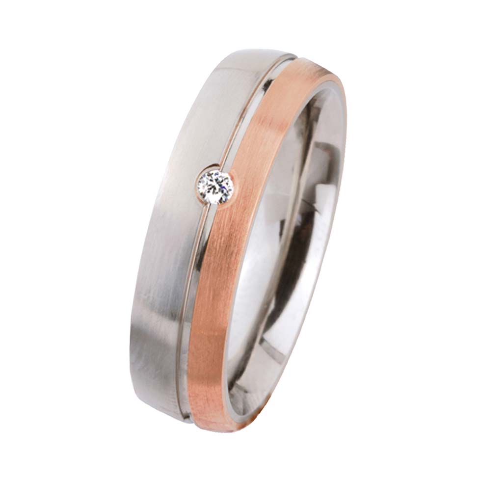 Ehering Edelstahl Brillant Ehering Edelstahl Brillant