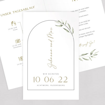 Einladung Hochzeit Toskana