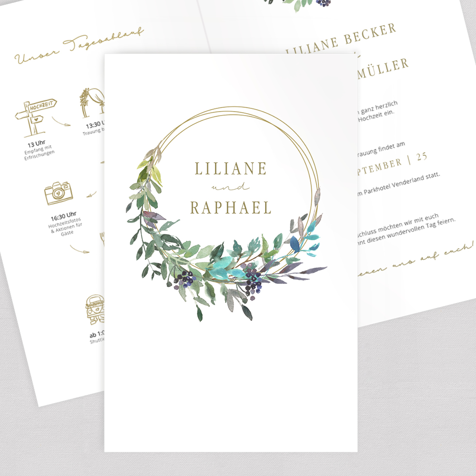 Einladung Hochzeit Bohemian Kranz Einladung Hochzeit Bohemian Kranz