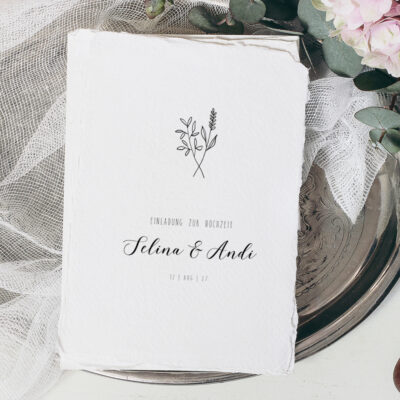 Hochzeitseinladung Landhochzeit