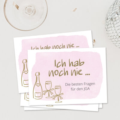Ich hab noch nie ... Spielkarten JGA