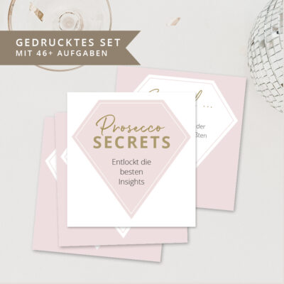 Prosecco Secrets JGA Spiel Gespräche