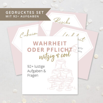 Wahrheit oder Pflicht Aufgabenkarten