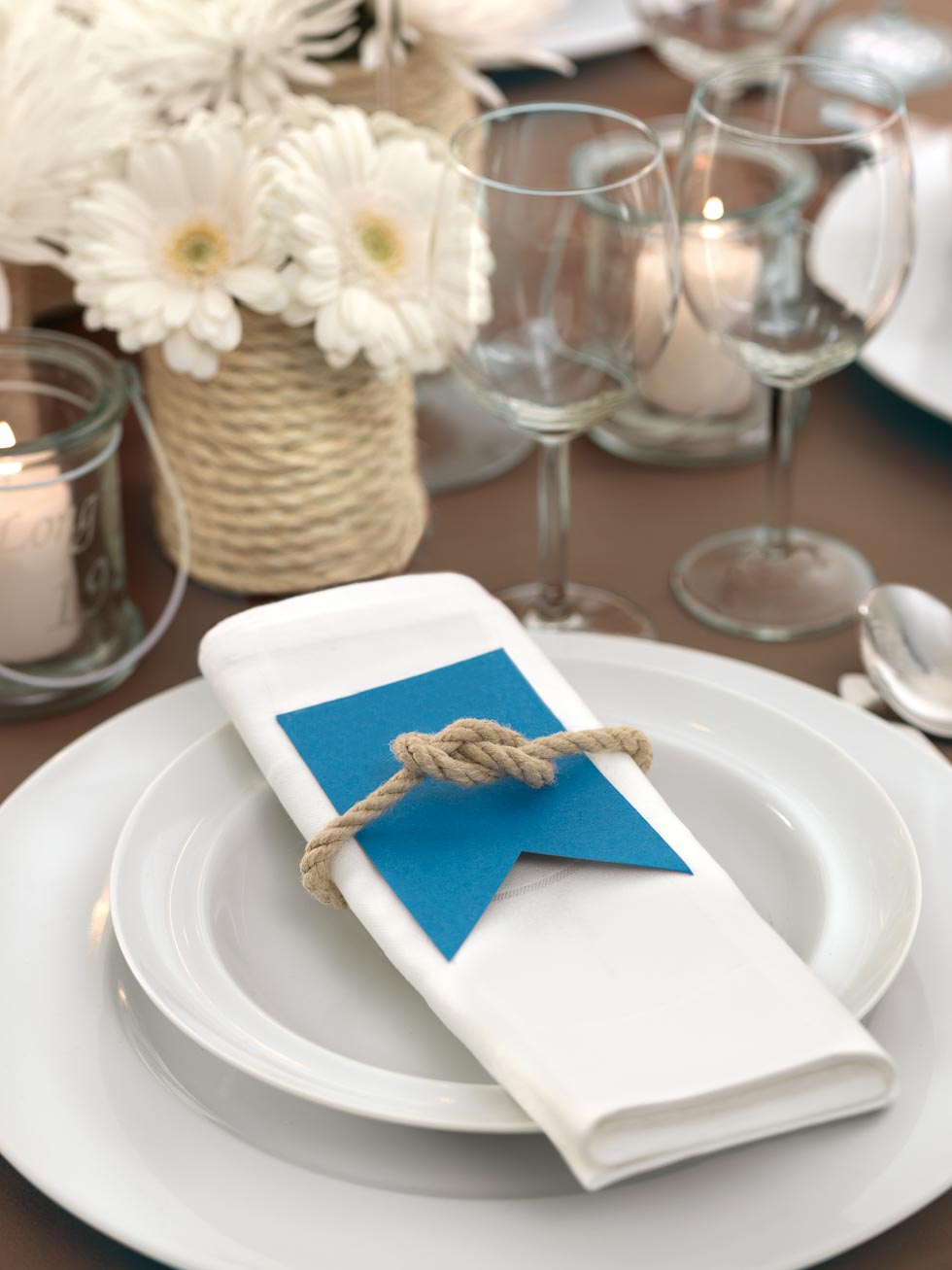 Serviette Knoten maritim Serviette Knoten maritim